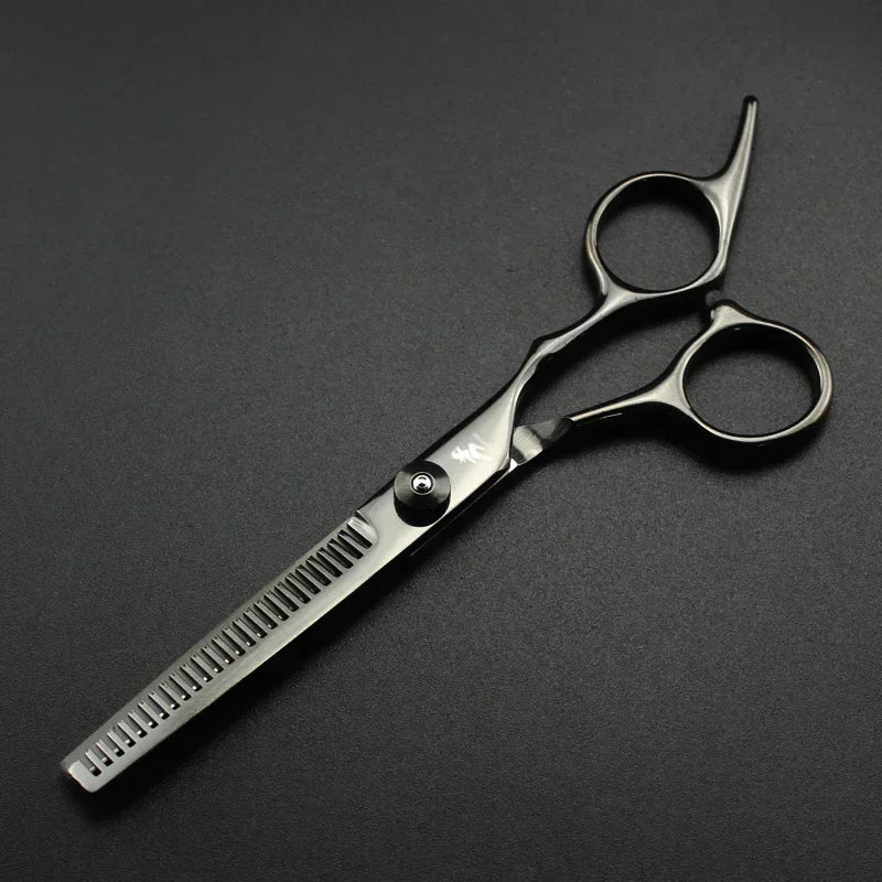 Professional 6-Inch (17.5 cm) Thinning Hair Scissors — 32-Tooth Barber Hairdressing Shears, 440C Stainless Steel