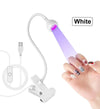 3W LED Nail Lamp with Flexible Gooseneck Gel Polish Curing Manicure Dryer