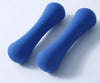 1kg (2.2 lb) Frosted Rubber-Coated Bone Dumbbells – Small Cast Iron Hand Weights for Yoga & Strength Training (Unisex)