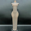 Crystal Embellished Long Prom Dress Elegant Bridal & Party Evening Gown