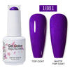 Red Semi-Permanent UV Gel Nail Polish 15ml (0.5 fl oz) Top & Base Hybrid