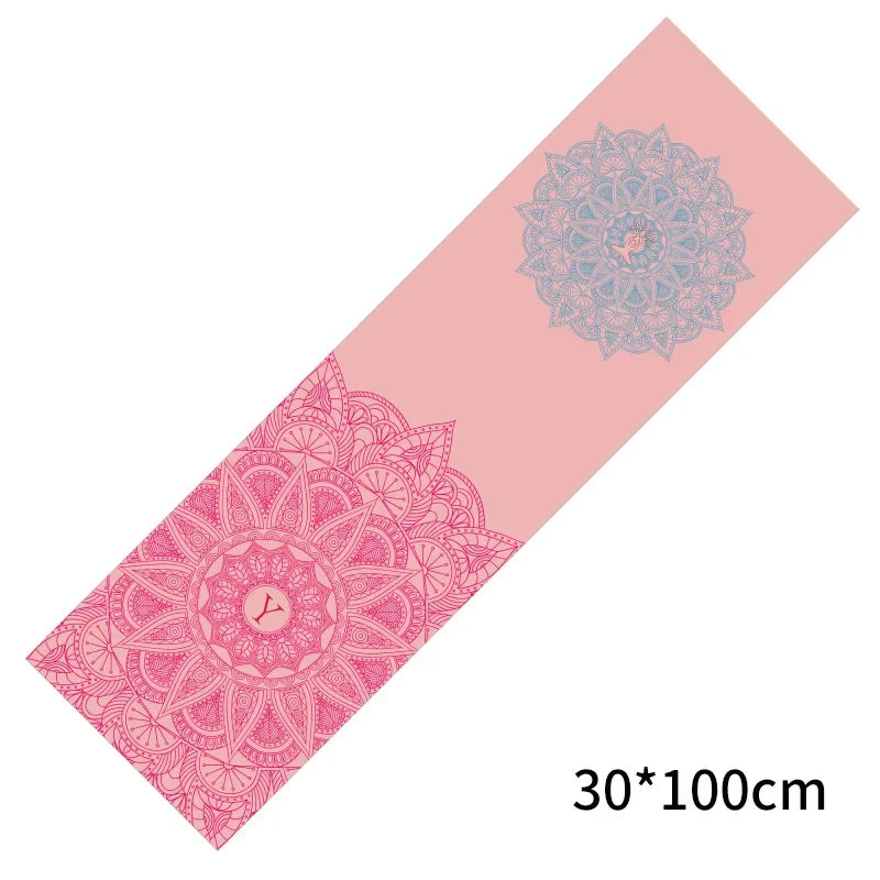 30 x 100 cm (11.8 x 39.3 in) Cooling Yoga Towel – Double-Layer Non-Slip Quick-Dry Pilates Mat Protector