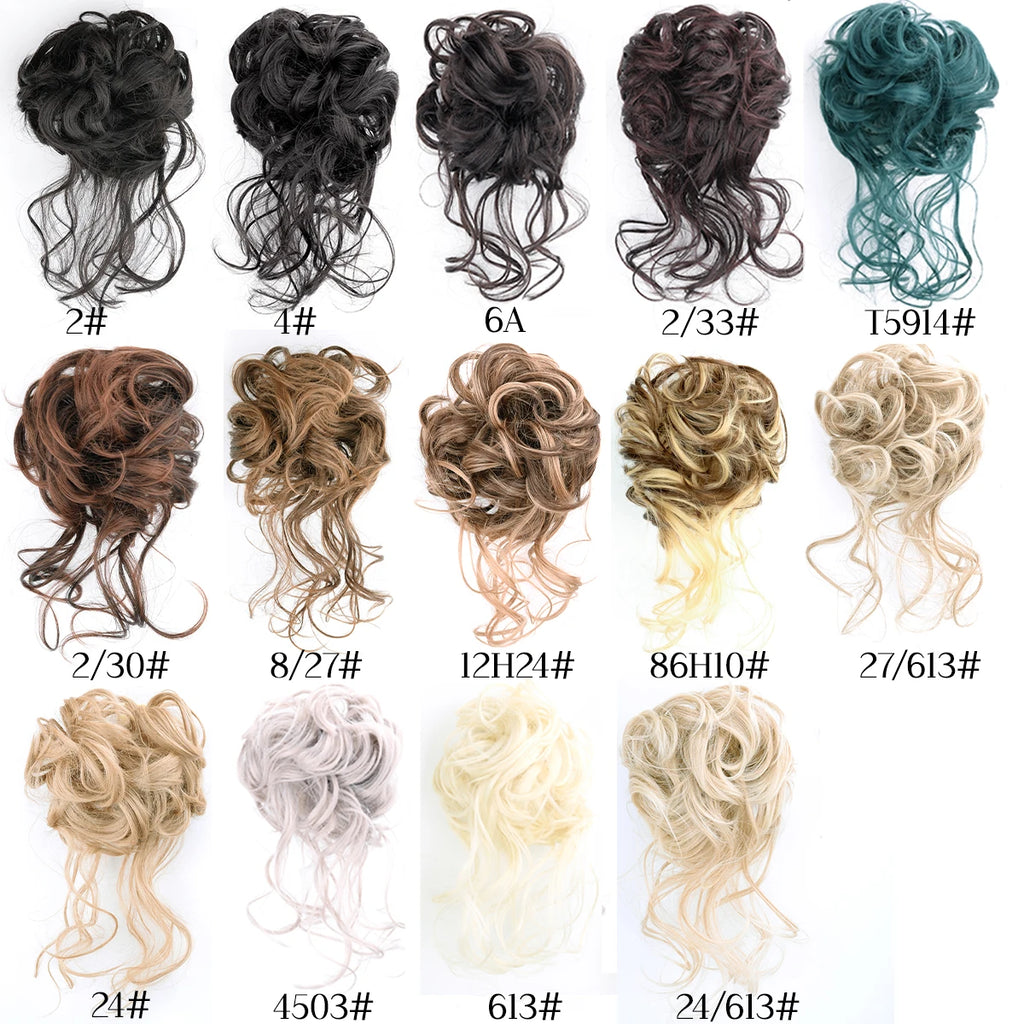 Chorliss 10-Inch (25 cm) Curly Claw Clip-In Ponytail Hair Extension – Fluffy Messy Chignon Bun, ~50 g