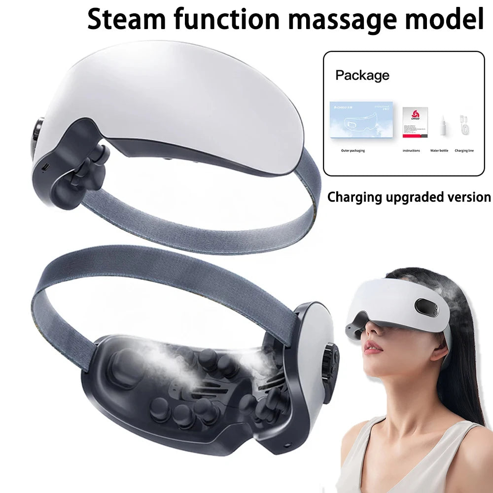 Steam Eye Massager Warm Spa Eye Care Instrument Smart Relieve Eyes Fatigue Massage Relax Improve Sleep Relieve Dark Circles
