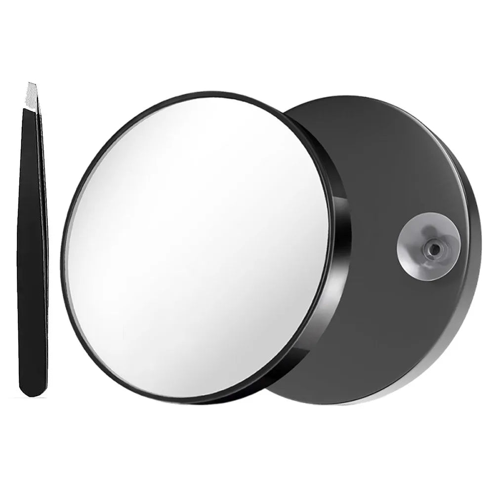 10x 20x 30x Blackhead Magnifying Mirror 3.5in (8.8cm) High-Definition Round Cosmetic Makeup Mirror with Suction Cups