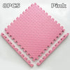 EVA Interlocking Floor Tile 30×30×1 cm (11.8×11.8×0.4 in) Leaf Texture Non-Slip Shock-Absorbing Gym, Yoga & Baby Play Mat