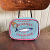Cute Sardine Can Cosmetic Bag for Women – Travel Toiletry Pouch, PU Leather Zipper Makeup Case