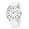 LIGE Women's Silicone Watch - 41mm Luminous Dial, 20mm Band, 3ATM Water-Resistant Casual Dress Quartz Wristwatch