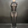 Crystal Embellished Long Prom Dress Elegant Bridal & Party Evening Gown