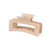 Matte Square Hair Claw Clips – PS Plastic Shark Hairpins for Women & Girls (8.5 cm / 3.3 in & 10.5 cm / 4.1 in)