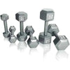 20 lb (9.1 kg) Cast Iron Hex Dumbbell - Solid One-Piece Anti-Roll Weight for Home Gym Strength Training