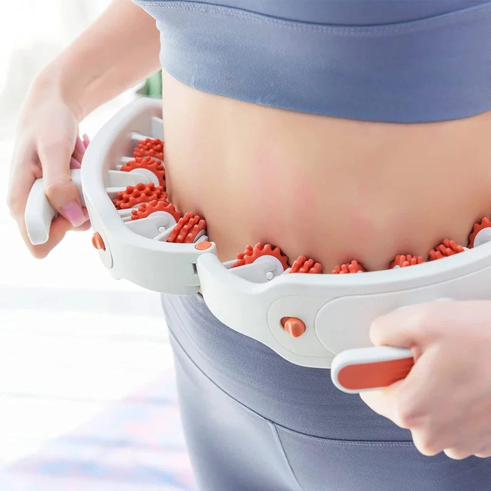 Anti-Cellulite Body Massage Roller - Manual Muscle Massager for Neck, Shoulders, Back, Arms & Legs