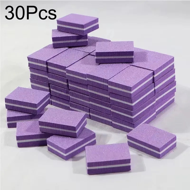Mini Nail Buffing & Sanding Blocks - 10-100 Pc Pack Nail Buffer Files for Manicure, Pedicure & Nail Art