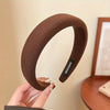 Solid Sponge Wide Headband for Women & Girls – Soft Spa Face-Wash Hair Band 14 cm (5.5 in)