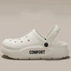 Unisex Breathable Closed-Toe Anti-Slip Summer Slippers — Thick Sole Indoor/Outdoor Casual Sandals