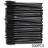 Disposable Mascara Wand Brushes Bulk 500/1000-Pack - Lash & Eyebrow Applicators (Wool Fiber)