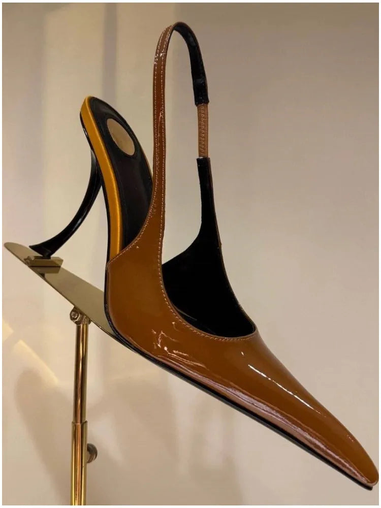 Women's Slim-Fit Pointed High Heel Sandals – 10 cm (4 in) Stiletto Party & Wedding Heels