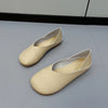 Women's Slip-On PU Loafers Casual Round-Toe Ballet Flats for Nurses Spring/Autumn Plus Size EU 43