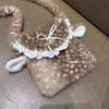 Deer Spotted Ribbon Plush Shoulder Bag - Mori Girl Elk Fluffy Fairycore Handbag