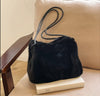 Faux Fur Shoulder Bag for Women – Luxury Plush Hobo Handbag, Winter Warm Soft PU Purse