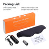 Hailicare 3D Heated Eye Massager – 3-Level Hot Compress, 5-Speed Vibration Sleep Mask with LED Display & 1800mAh Battery