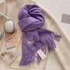 SENAIFEI Luxury Winter Wool Scarf for Women – Cashmere-Feel Pashmina Shawl Wrap, Thick Soft 30 x 200 cm (11.8 x 78.7 in)