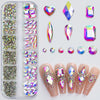 Mini Caviar Beads Nail Art 12-Grid Gold and Silver Micro Ball Charms 0.5–3mm (0.02–0.12in) with Magnetic Picker Pen