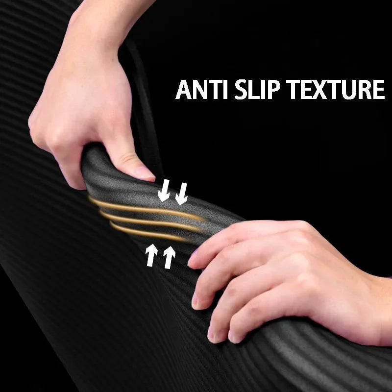 20mm NBR Yoga Mat – 79 x 23.6 x 0.8 in (2000×600×20 mm) Non-Slip Moisture-Proof Exercise & Camping Mat