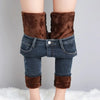 Women's Thermal Fleece Skinny Jeans – Warm Winter Stretch Velvet-Lined Pencil Pants