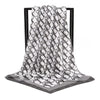 Women’s Vintage Printed Silk-Feel Scarf 90 x 90 cm (35 x 35 in) Lightweight Square Shawl, Headscarf & Neck Wrap