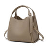 Women's Genuine Leather Bucket Bag – Cowhide Crossbody Handbag & Shoulder Tote