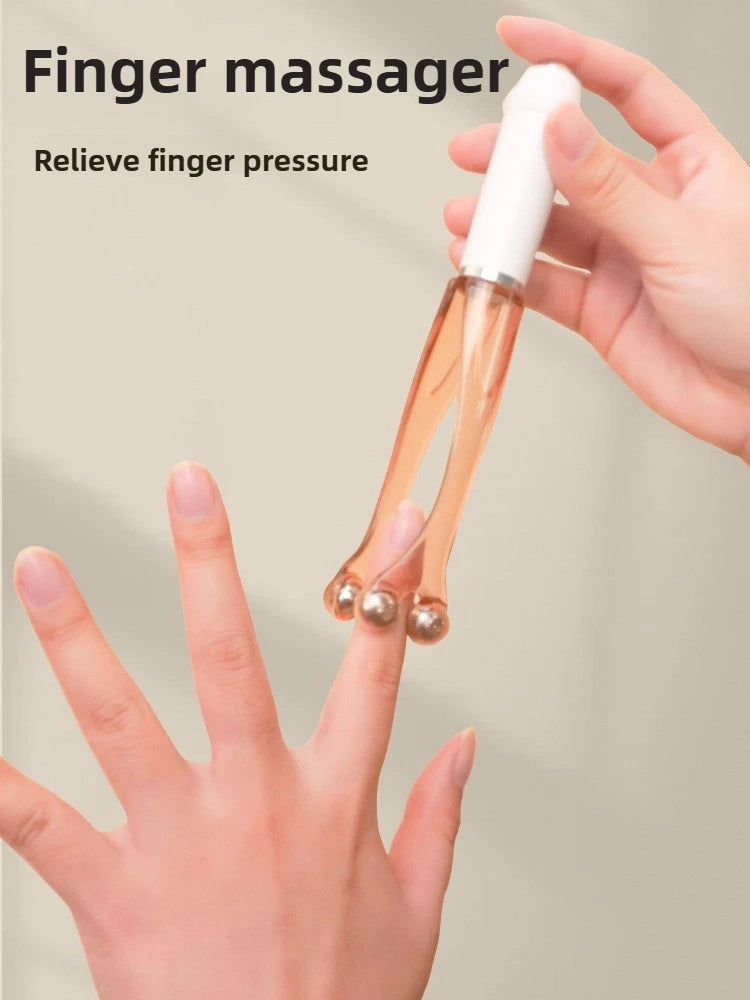 Handheld Finger Joint Massage Roller – Acupoint Magnetic-Bead Finger Massager for Arthritis Relief & Finger Fatigue