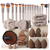 Makeup Brush Set – 15/10/7-Piece Synthetic Face & Eye Brushes for Foundation, Powder, Blush, Eyeshadow, Eyeliner & Lip