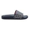 Women's Letter Print Beach Slippers, Flat PVC Casual Slides