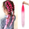 Women's Long Straight Ponytail Wig Extension - High-Temp Fiber, Festive & Braidable (1 Piece)