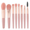 8-Piece Travel Makeup Brush Set – Concealer, Blush, Powder, Eyeshadow & Foundation Brushes
