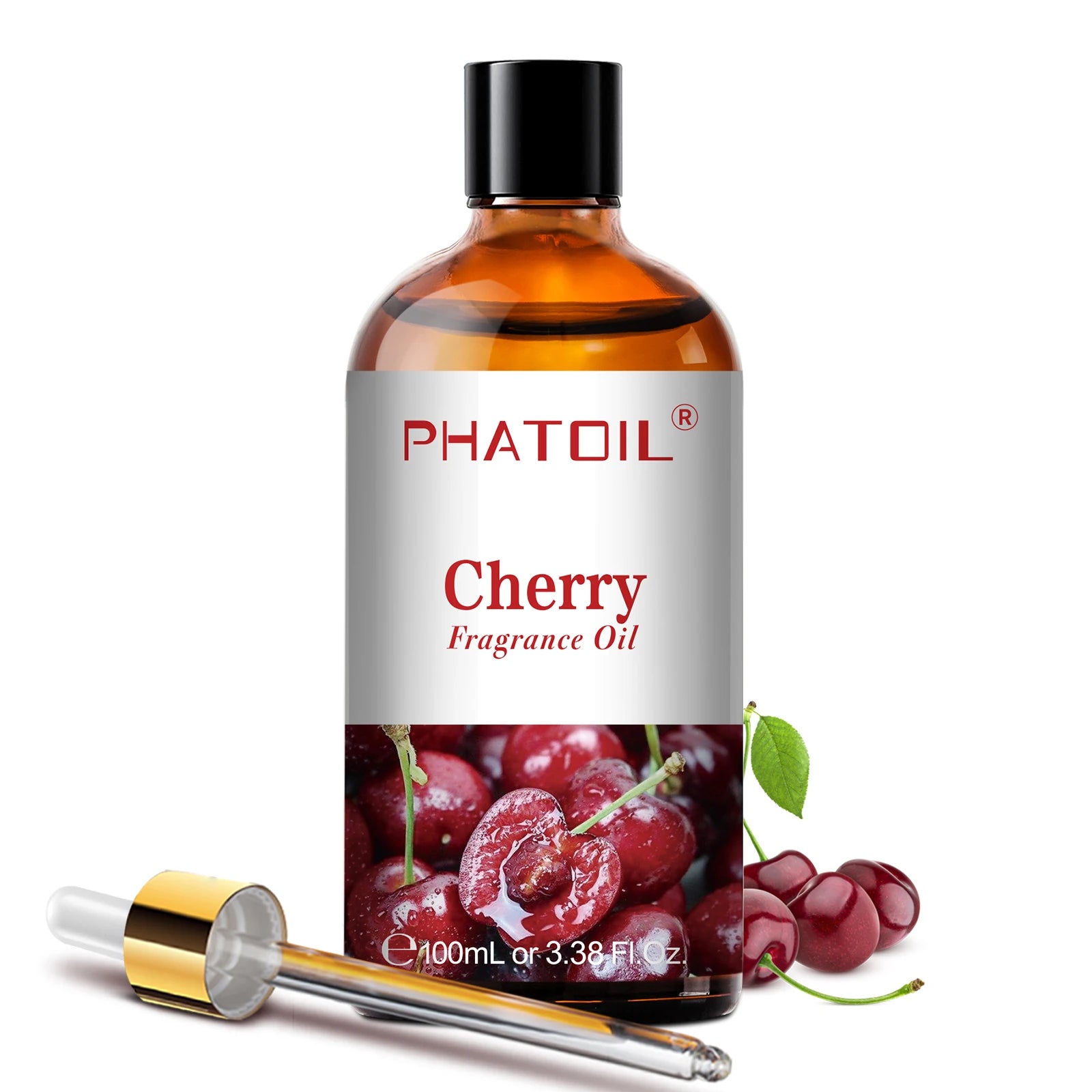 PHATOIL 100ml Aromatherapy Fragrance Oil — Coconut & Vanilla, Strawberry, Cherry, Lemon — 1/2/3-Pack for Diffuser, Candle Making & DIY