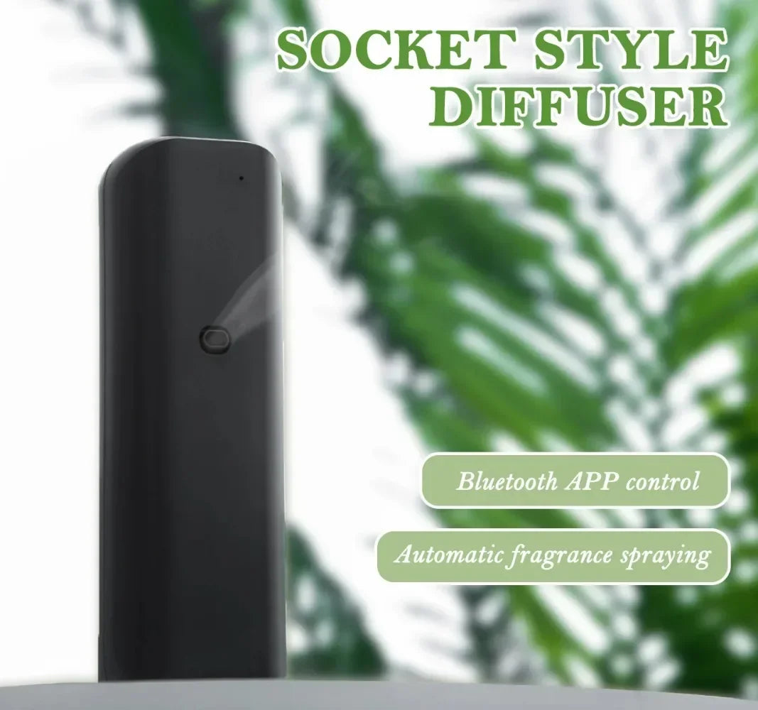 NAMSTE Plug-In Wall Fragrance Diffuser Waterless Smart Aroma Diffuser with Bluetooth 100ml Socket Mount for Home