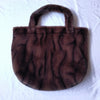 Women Winter Oversized Faux Fur Shoulder Bag Large Plush Square Handbag with Zipper and Hasp