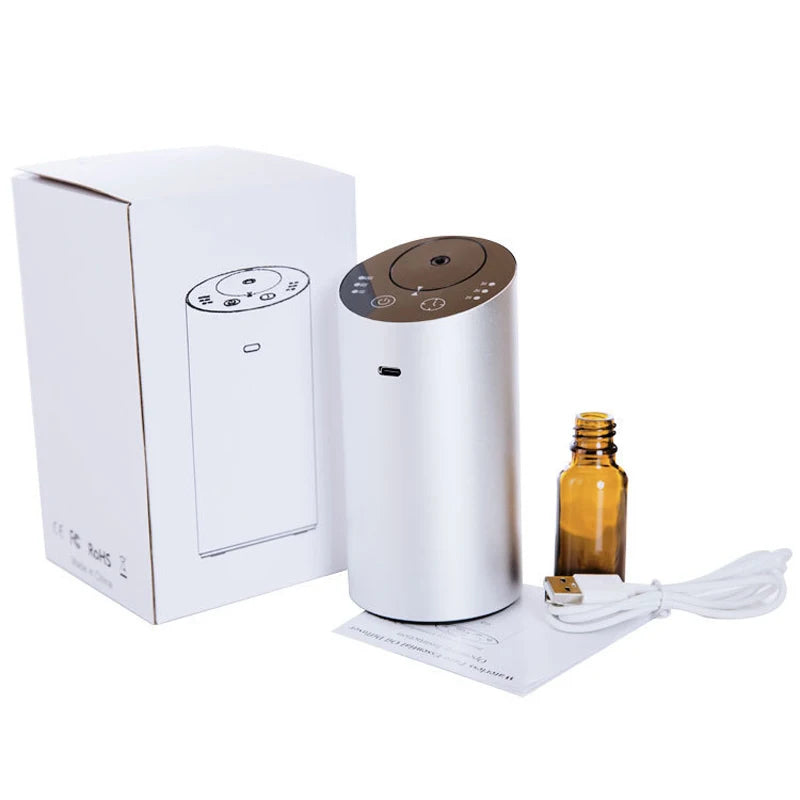 Electric Nebulizer Aroma Diffuser – Portable Scent Machine for Car & Home, Essential Oil Vaporizer