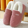 Faux Fur Plush Slippers for Women & Men — Warm Fuzzy Indoor Winter House Slippers with Soft Rubber Sole