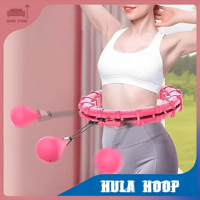 Detachable Fitness Hula Hoop for Women, Adjustable Waist Trainer & Abdominal Toning Ring – Portable Indoor/Outdoor Exercise Hoop