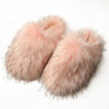 Women's Faux Fur Slippers, Plush Fuzzy Slides, Cozy Flat House & Outdoor Shoes