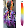 Women's Long Straight Ponytail Wig Extension - High-Temp Fiber, Festive & Braidable (1 Piece)