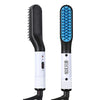Electric Heated Beard Straightening Brush for Men - Negative Ion Tourmaline Ceramic Hot Comb, Wet & Dry Use