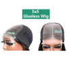 Glueless Body Wave Lace Front Wig – 100% Remy Human Hair, Natural Black, 6x4 Lace Closure, Pre-Plucked Baby Hair