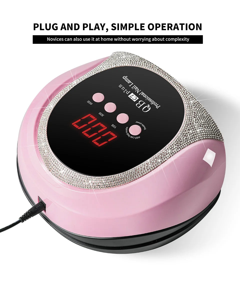 57-LED UV/LED Gel Nail Lamp with LCD Timer, Quick-Dry Curing Light for Gel and Acrylic Manicures