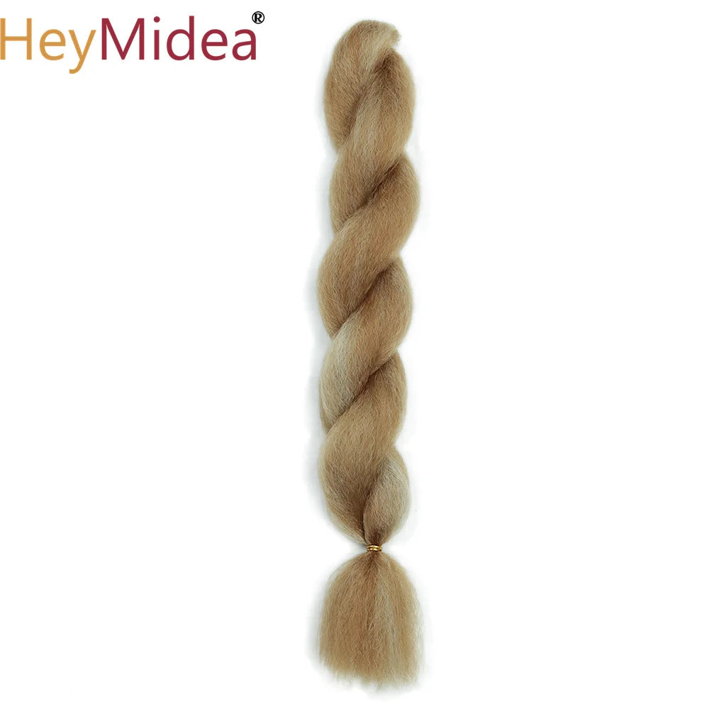 Crochet Kinky Curly Ombre Marley Braiding Hair – Synthetic Yaki Straight, 26 in (66 cm), ~60 g