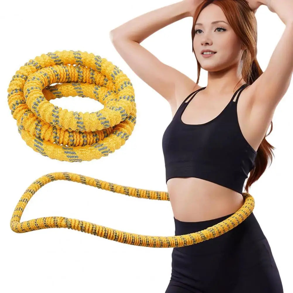 Soft Spring Fitness Hoop – 78.7 in (200 cm) Silent 360° Rotation Portable Waist Trainer Hula Hoop for Women