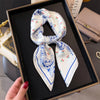 Bohemian Paisley Satin-Feel Polyester Square Scarf for Women 70×70 cm (27.6×27.6 in) – Neck, Hair, Bandana Shawl